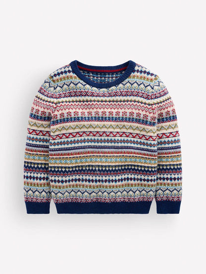 Dsiney Kidz - Boden Blue Fair Isle Jumper image 1