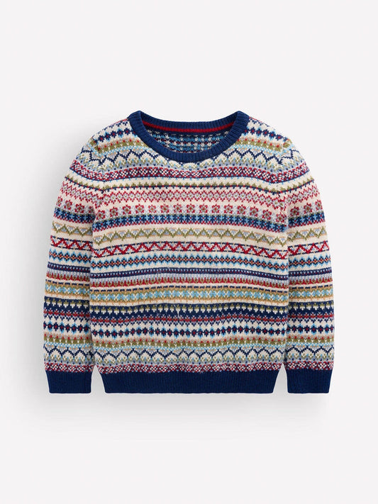 Dsiney Kidz - Boden Blue Fair Isle Jumper image 1
