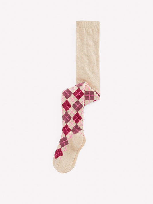 Dsiney Kidz - Boden Pink Patterned Tights image 1