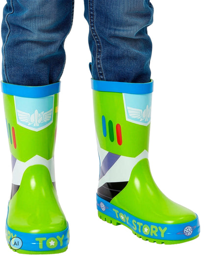 Character Green Disney Toy Story Buzz Lightyear Wellies - image 2