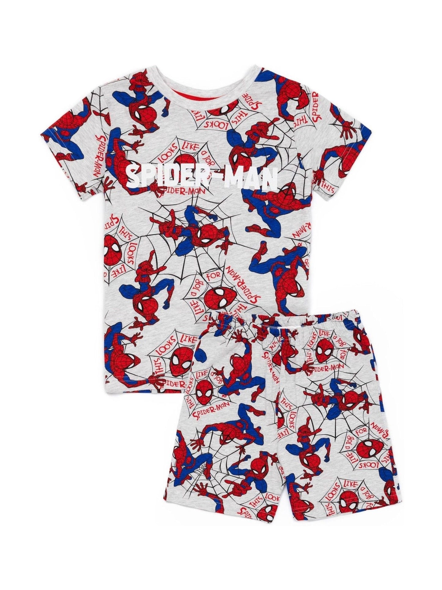 Dsiney Kidz - Vanilla Underground Grey Spiderman Vanilla Underground Boys Grey Licensing Short Pyjamas image 1
