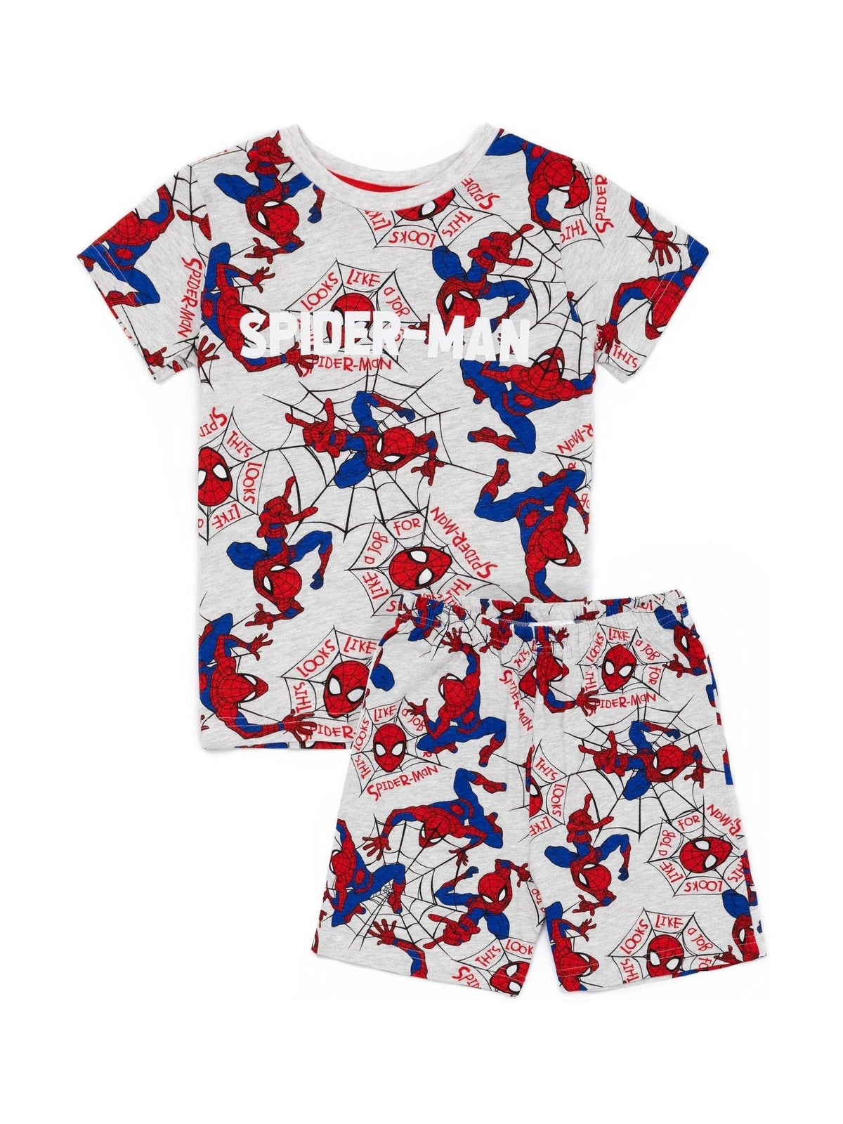 Dsiney Kidz - Vanilla Underground Grey Spiderman Vanilla Underground Boys Grey Licensing Short Pyjamas image 1