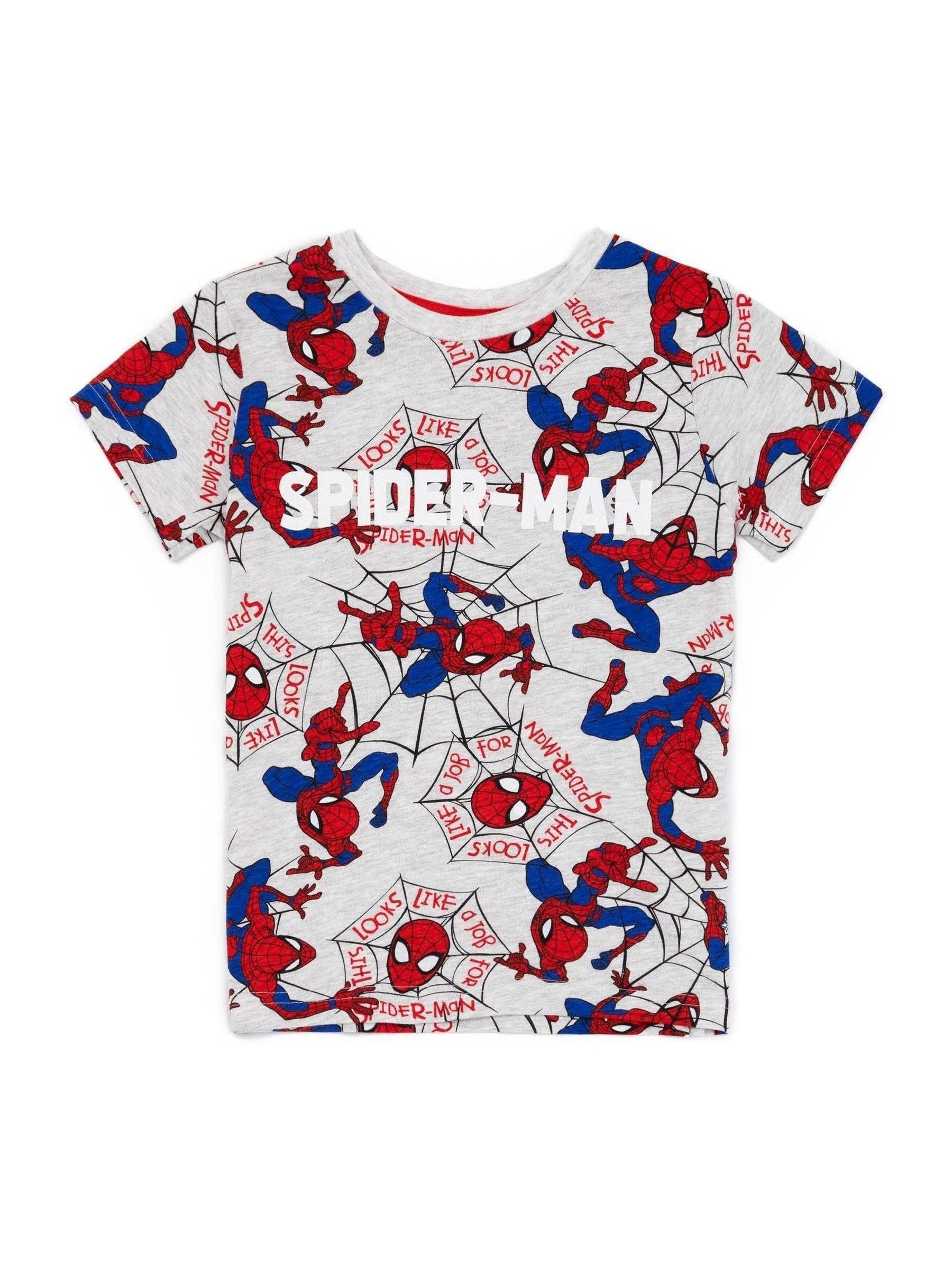 Dsiney Kidz - Vanilla Underground Grey Spiderman Vanilla Underground Boys Grey Licensing Short Pyjamas image 2