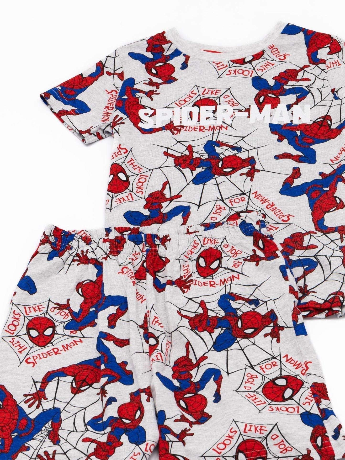 Dsiney Kidz - Vanilla Underground Grey Spiderman Vanilla Underground Boys Grey Licensing Short Pyjamas image 4