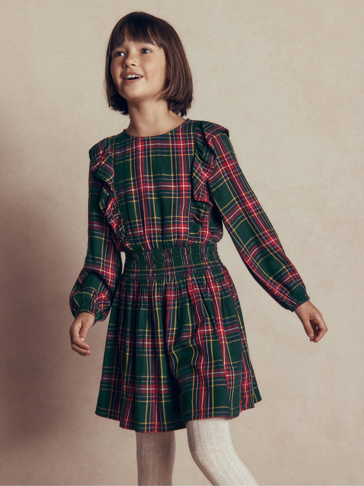 Dsiney Kidz - Boden Green Shirred Drop Waist Dress image 1