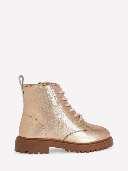 Dsiney Kidz - Boden Gold Lace Up Boots image 1