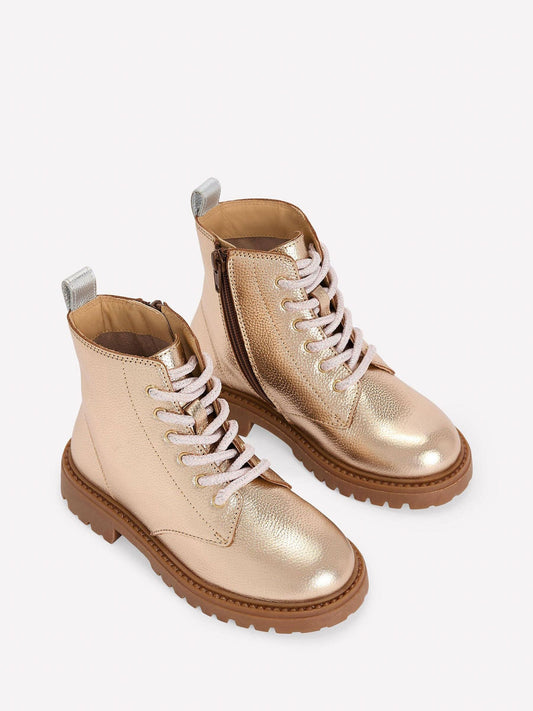 Dsiney Kidz - Boden Gold Lace Up Boots image 2