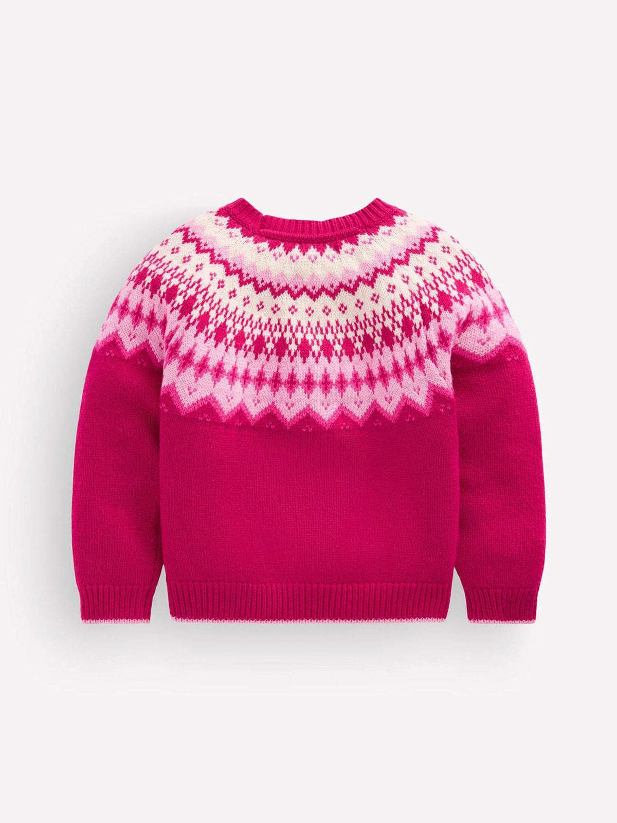 Dsiney Kidz - Boden Pink Eleanor Fair Isle Jumper image 3