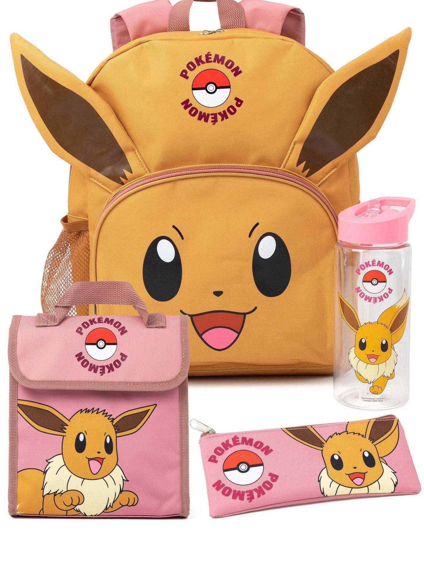 Dsiney Kidz - Vanilla Underground Orange Eevee Pokémon 4 Piece Back To School Backpack Set image 1