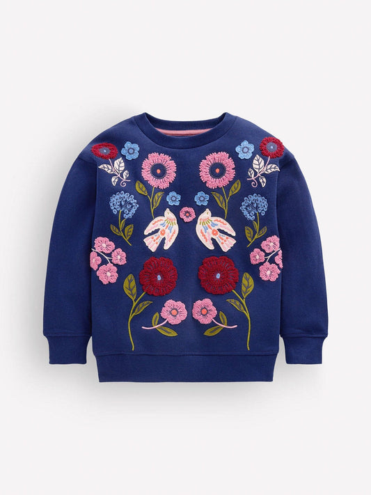 Dsiney Kidz - Boden Blue Bobbie Appliqué Sweatshirt image 1