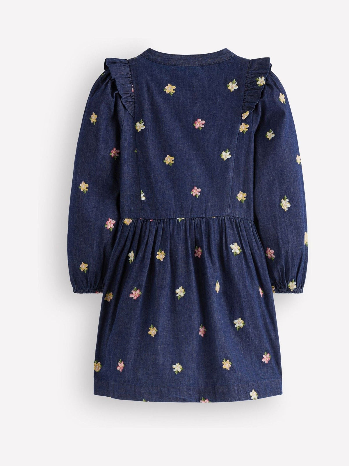 Dsiney Kidz - Boden Blue Winnie Frill Trim Shirt Dress image 2