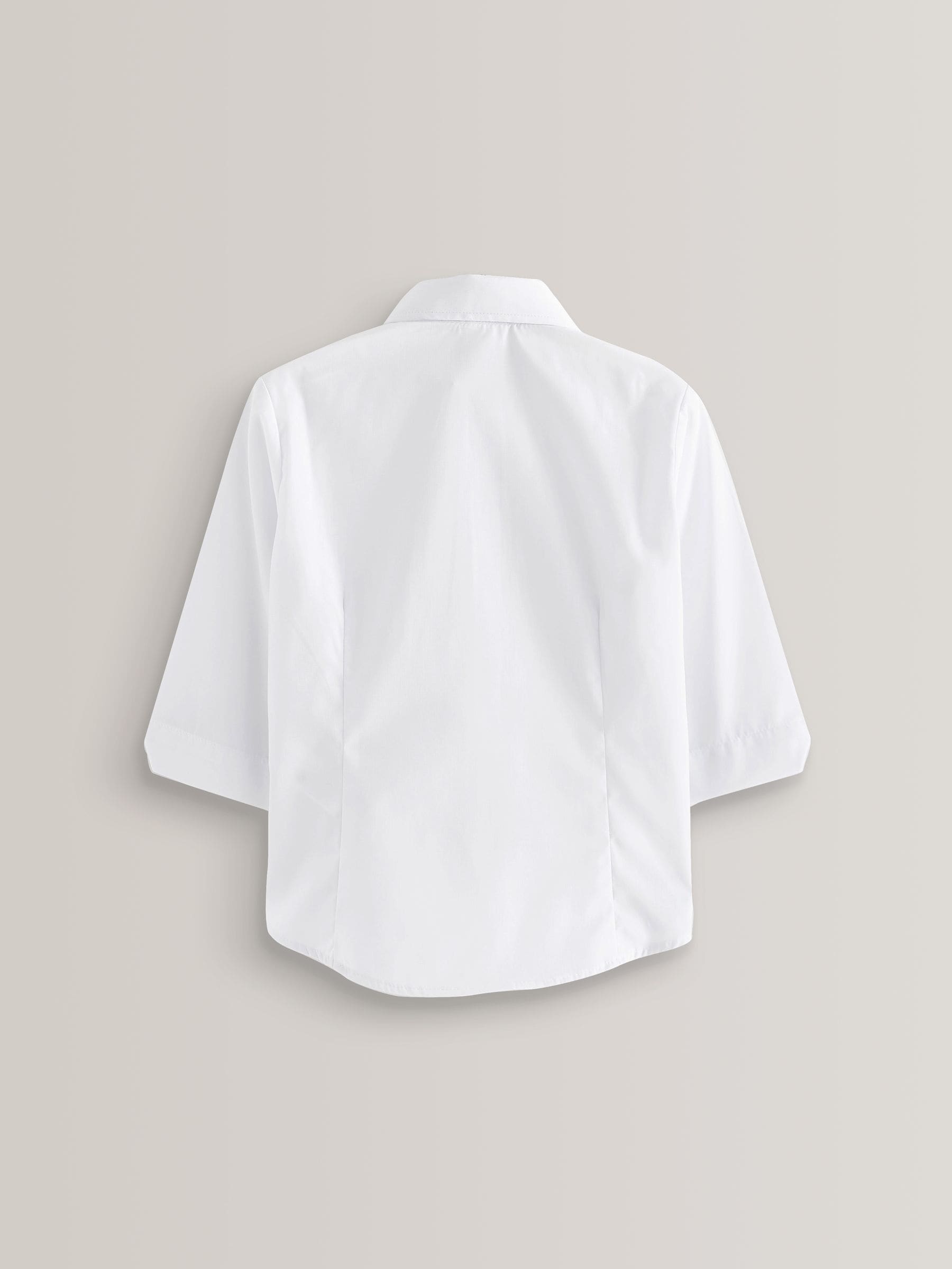 Dsiney Kidz - White Regular Fit Girls 2 Pack Three Quarter Sleeve School Blouses (3-17yrs) image 5