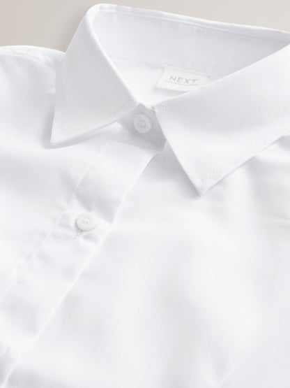 Dsiney Kidz - White Regular Fit Girls 2 Pack Three Quarter Sleeve School Blouses (3-17yrs) image 6
