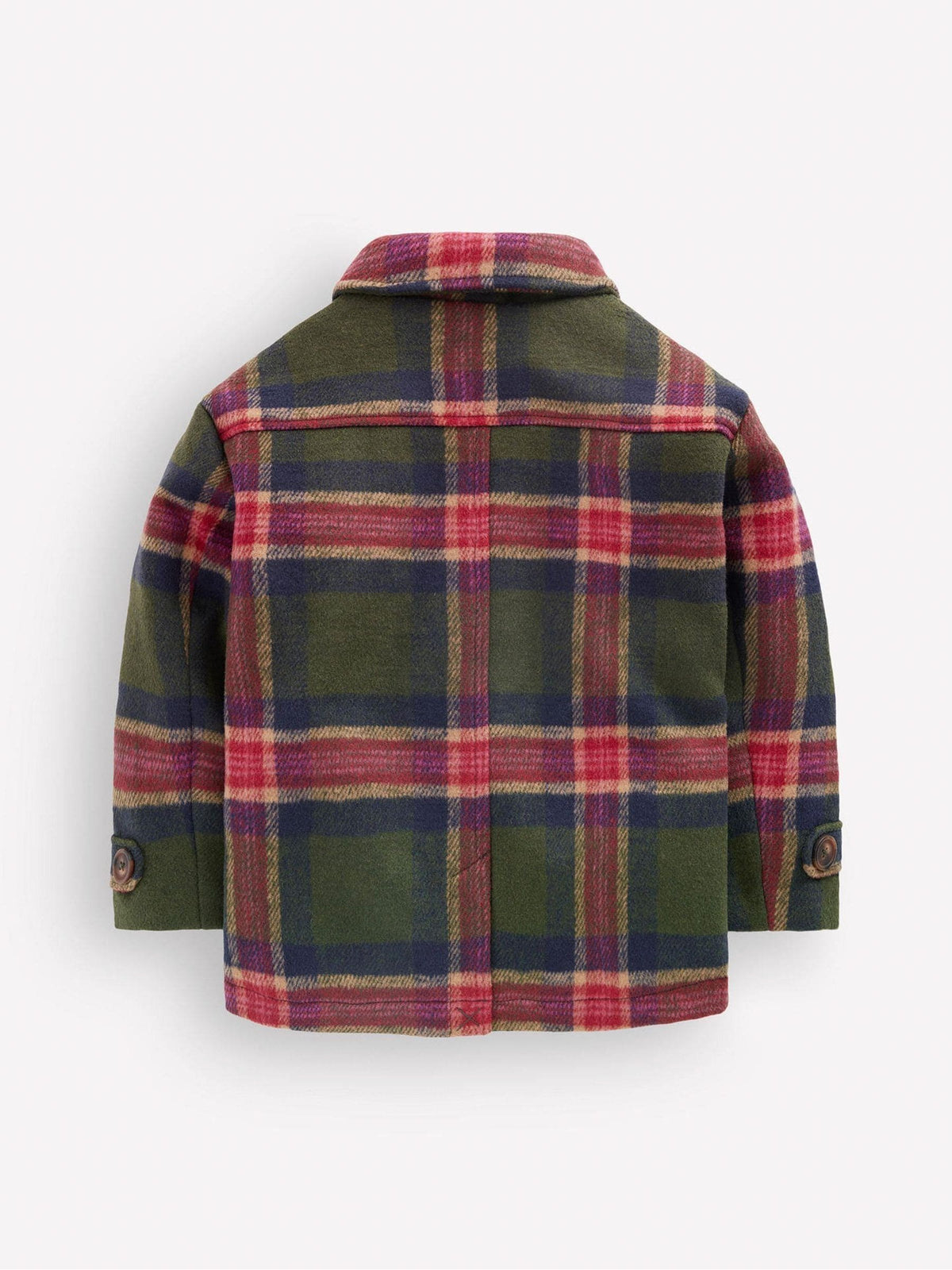 Dsiney Kidz - Boden Green Wool Check Coat image 5