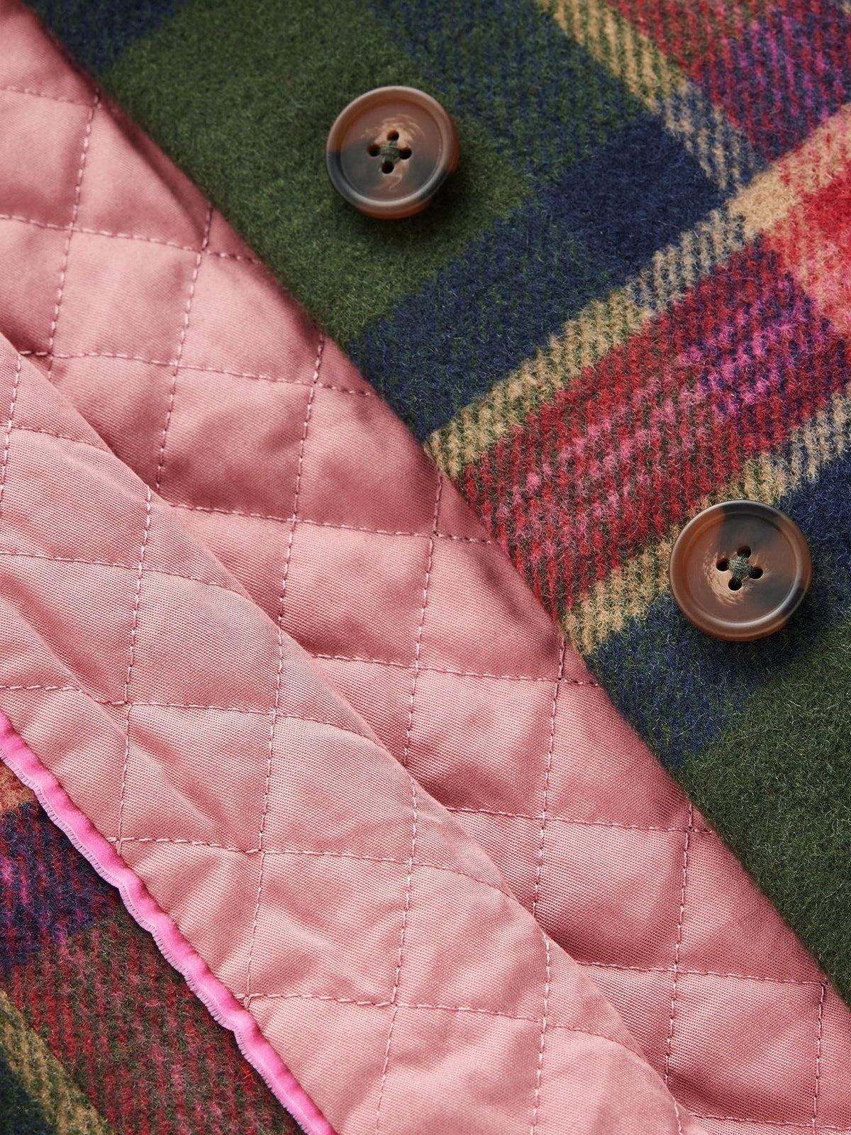 Dsiney Kidz - Boden Green Wool Check Coat image 7