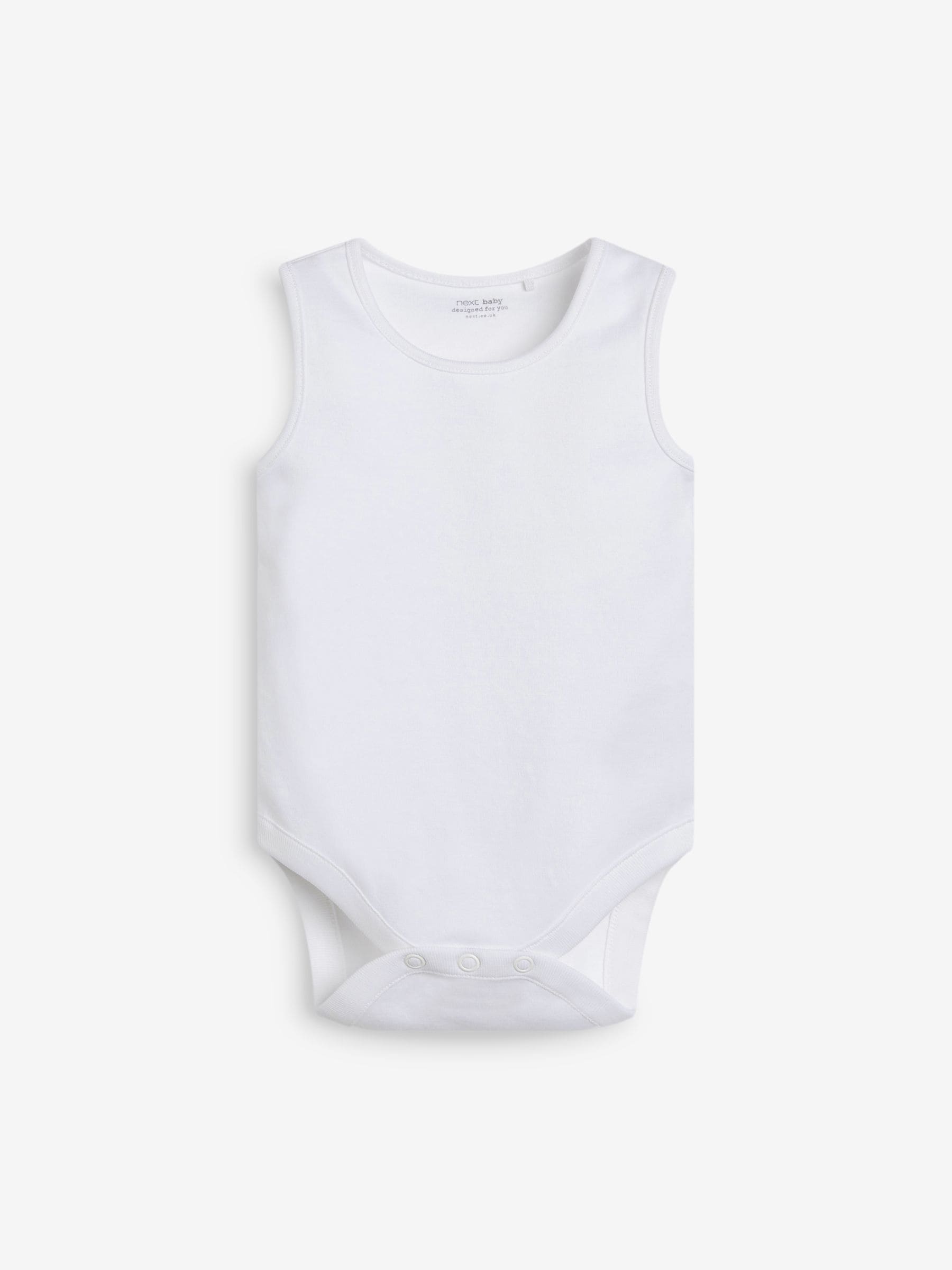 Blue 7 Pack Baby Vest Bodysuits image 3