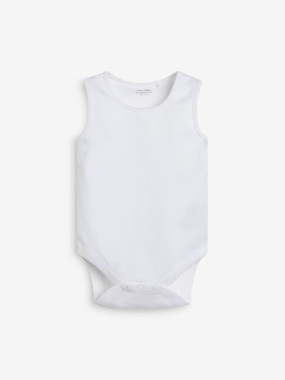 Blue 7 Pack Baby Vest Bodysuits image 3