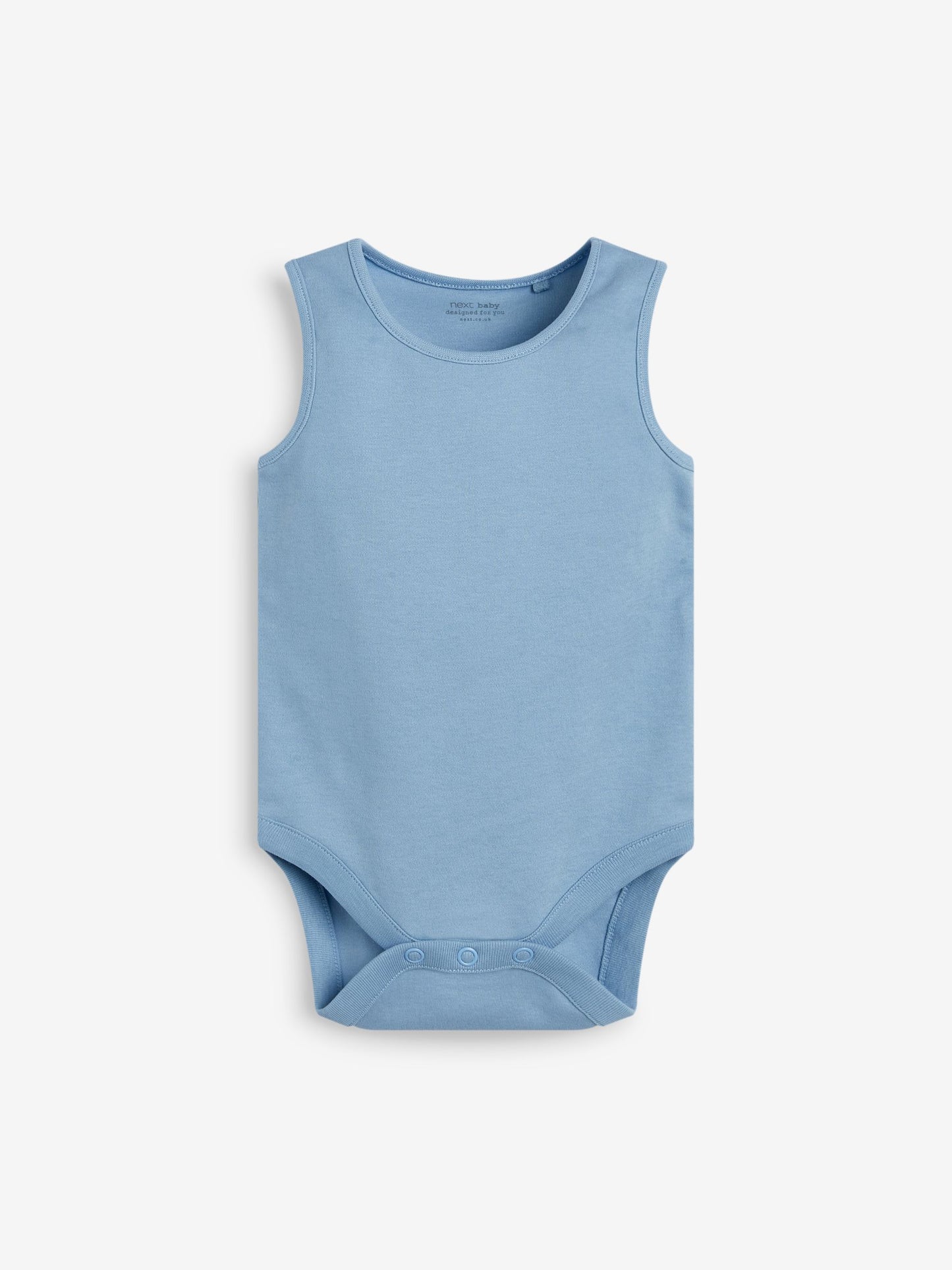 Blue 7 Pack Baby Vest Bodysuits image 6