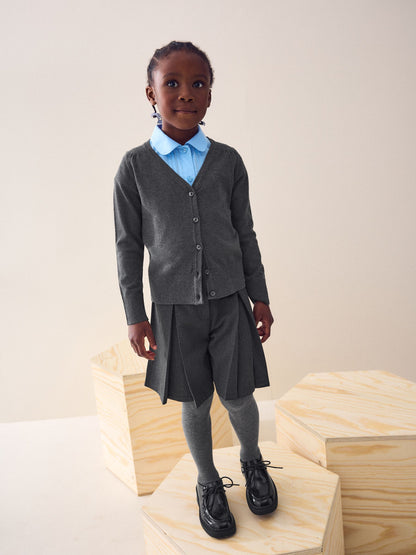 Dsiney Kidz - Grey Cotton Rich School V-Neck Cardigan (3-16yrs) image 2