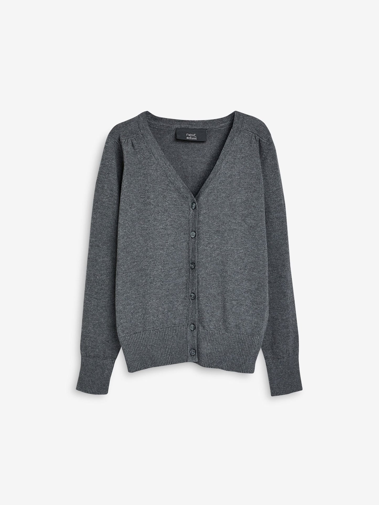 Dsiney Kidz - Grey Cotton Rich School V-Neck Cardigan (3-16yrs) image 5