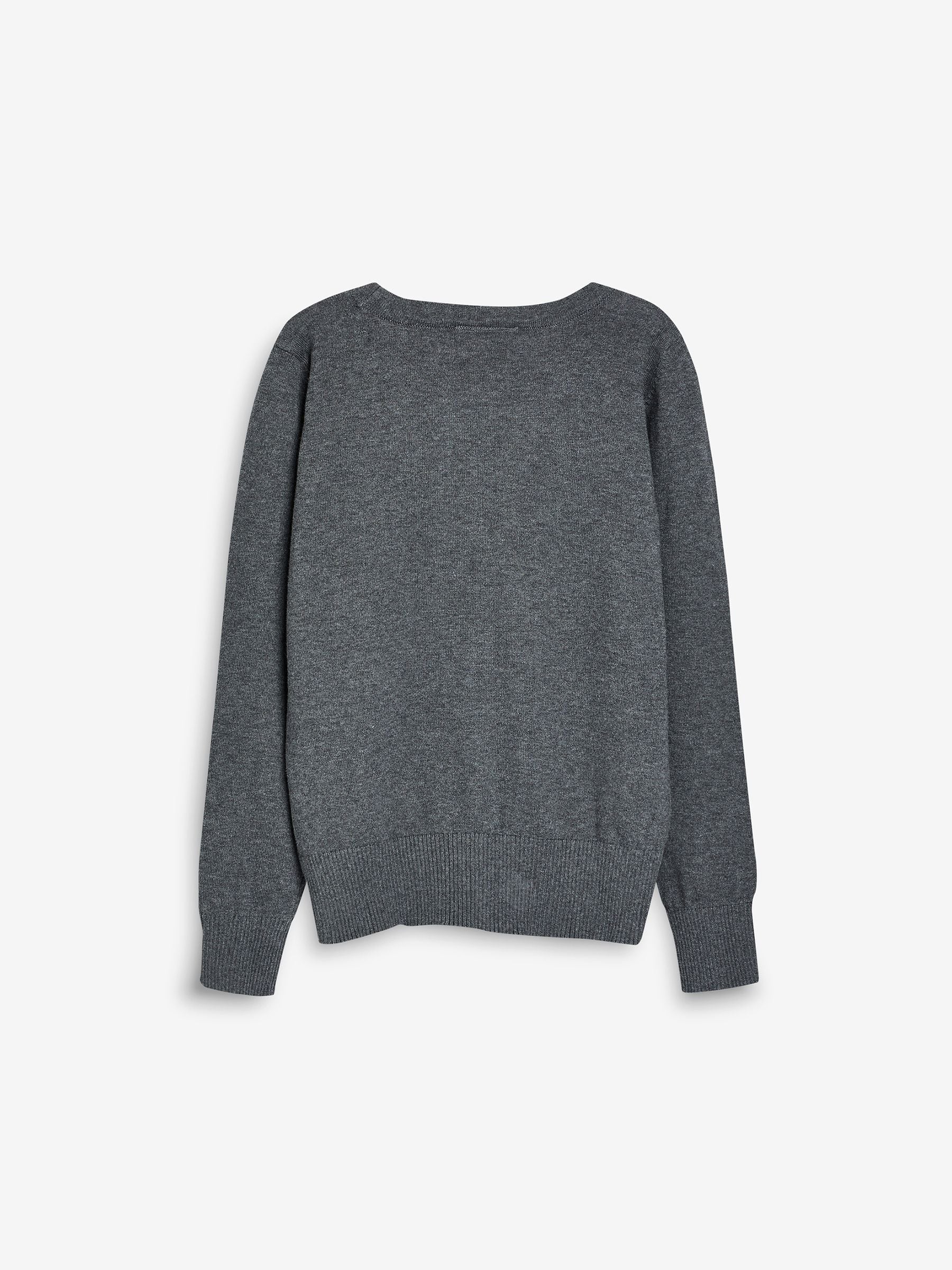 Dsiney Kidz - Grey Cotton Rich School V-Neck Cardigan (3-16yrs) image 6
