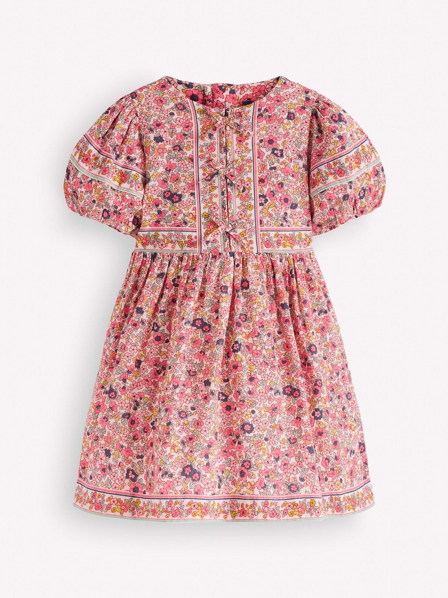Dsiney Kidz - Boden Pink Bow Front Woven Dress image 1
