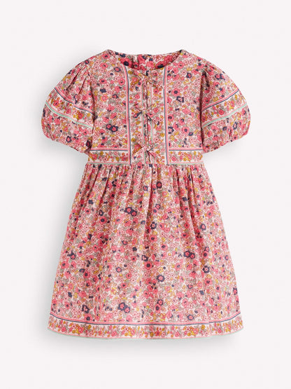 Dsiney Kidz - Boden Pink Bow Front Woven Dress image 1