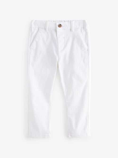 White Stretch Chino Trousers (3mths-7yrs) image 1