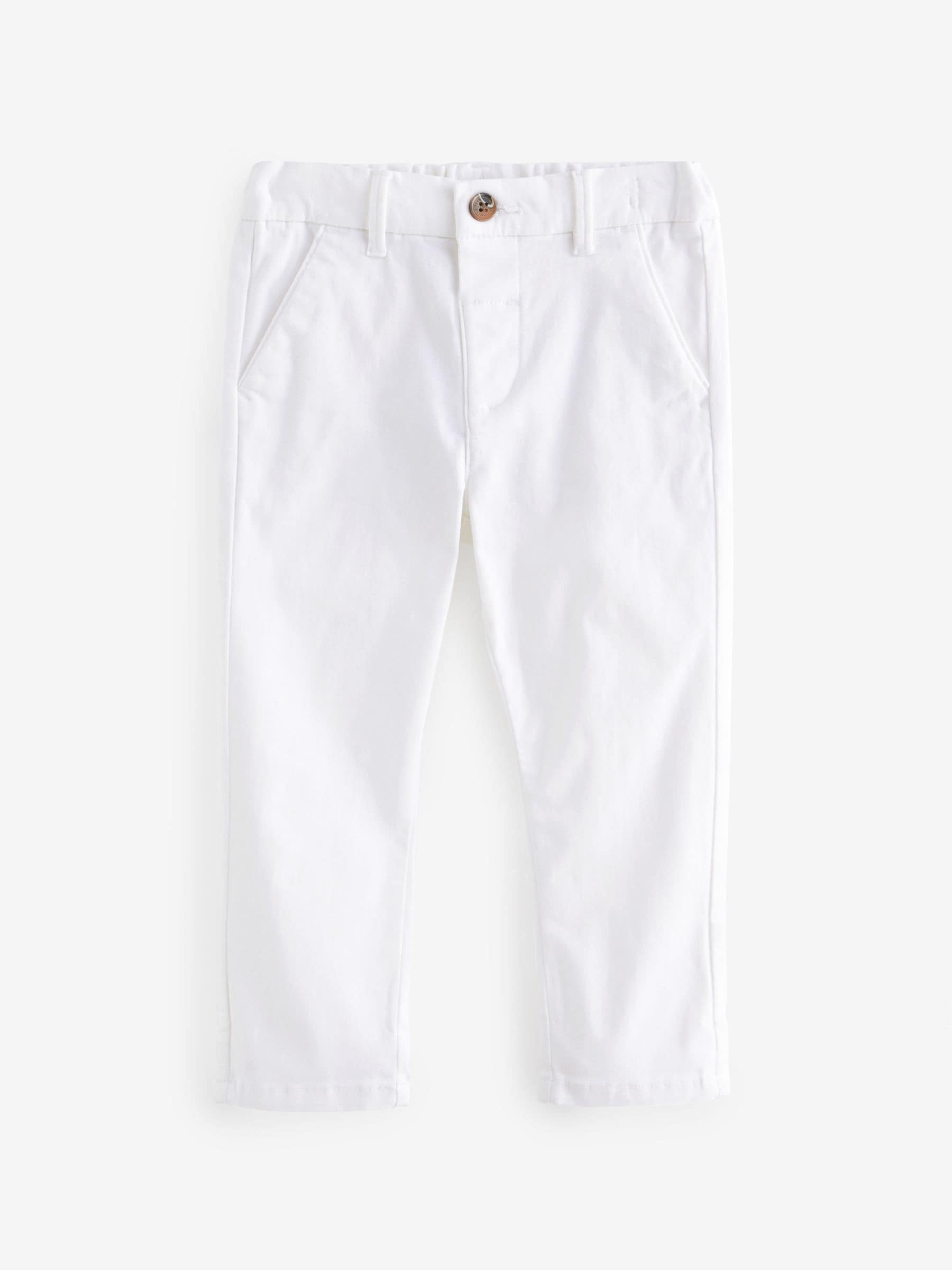 White Stretch Chino Trousers (3mths-7yrs) image 1