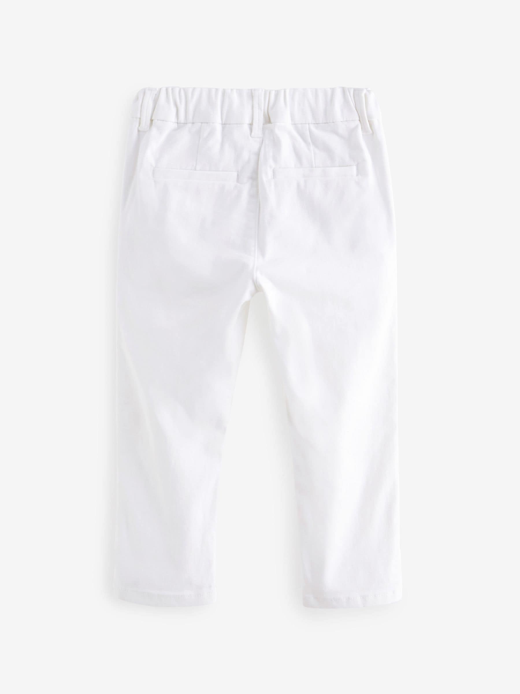 White Stretch Chino Trousers (3mths-7yrs) image 2