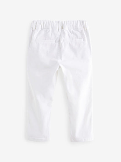 White Stretch Chino Trousers (3mths-7yrs) image 2
