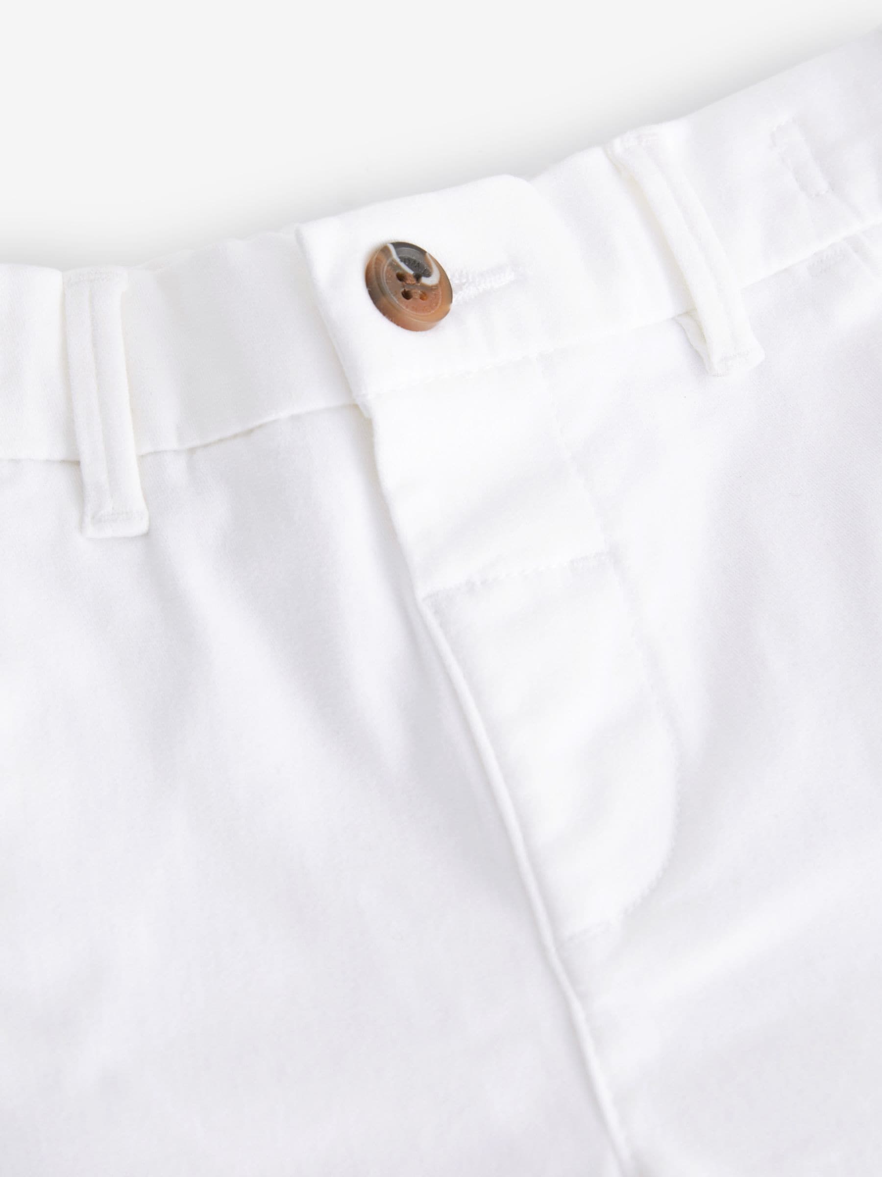 White Stretch Chino Trousers (3mths-7yrs) image 3