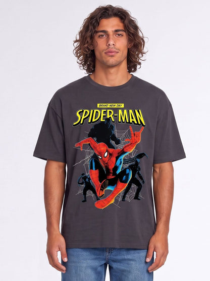 Brands In Grey Marvel Spider Man Brand New Day Jump T-Shirt - image 1