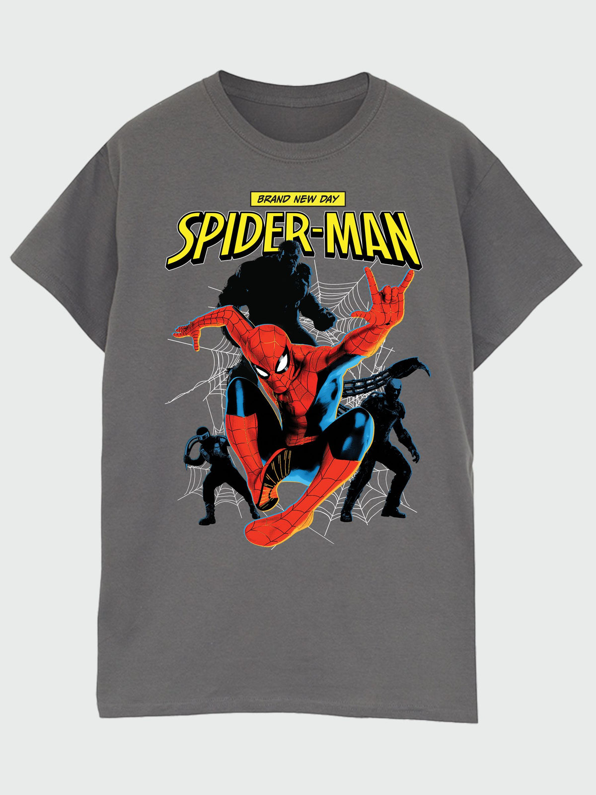 Brands In Grey Marvel Spider Man Brand New Day Jump T-Shirt - image 2