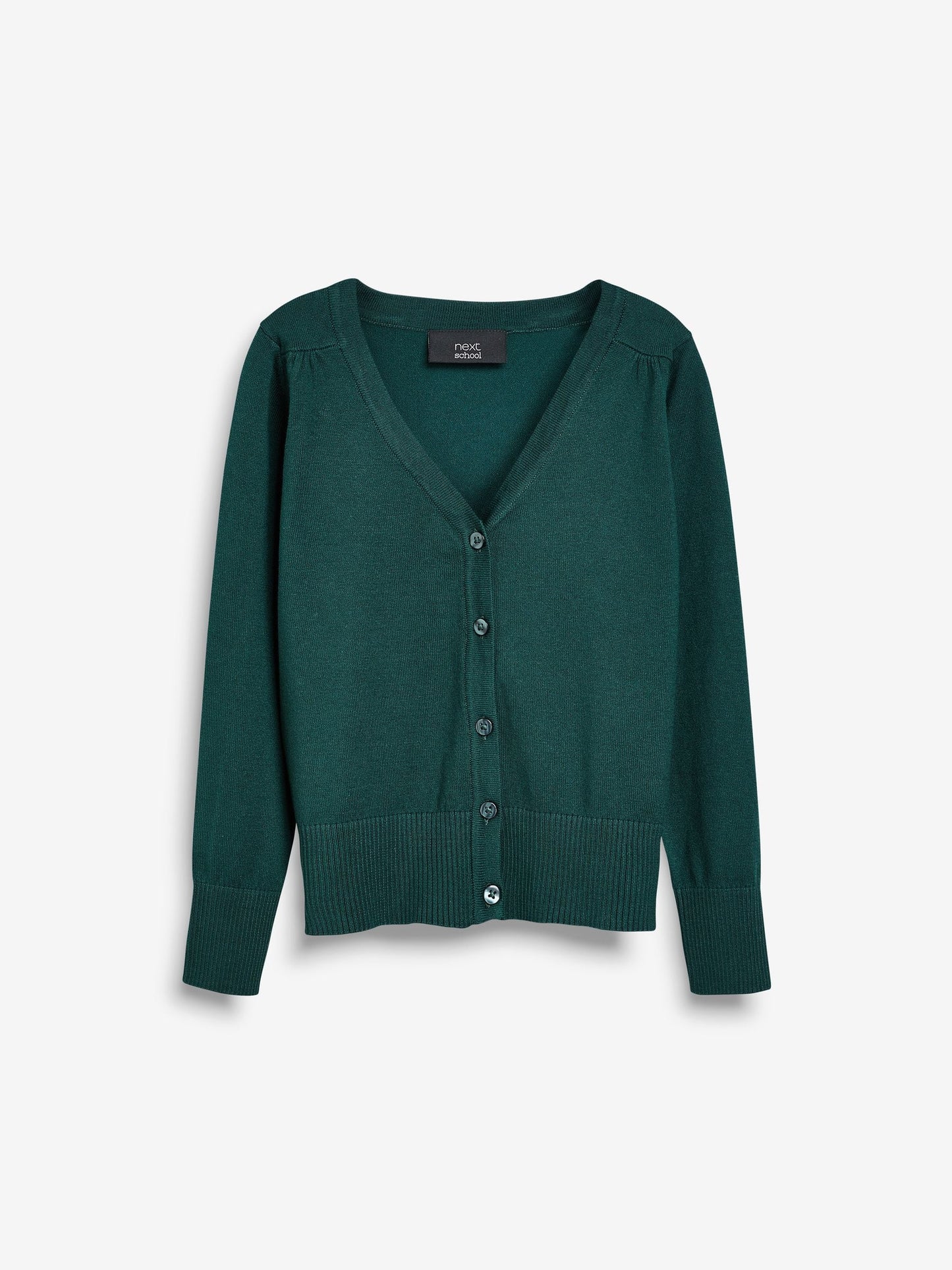Dsiney Kidz - Green Cotton Rich School V-Neck Cardigan (3-16yrs) image 5