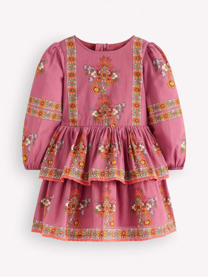 Dsiney Kidz - Boden Pink Gathered Waist Rara Dress image 1