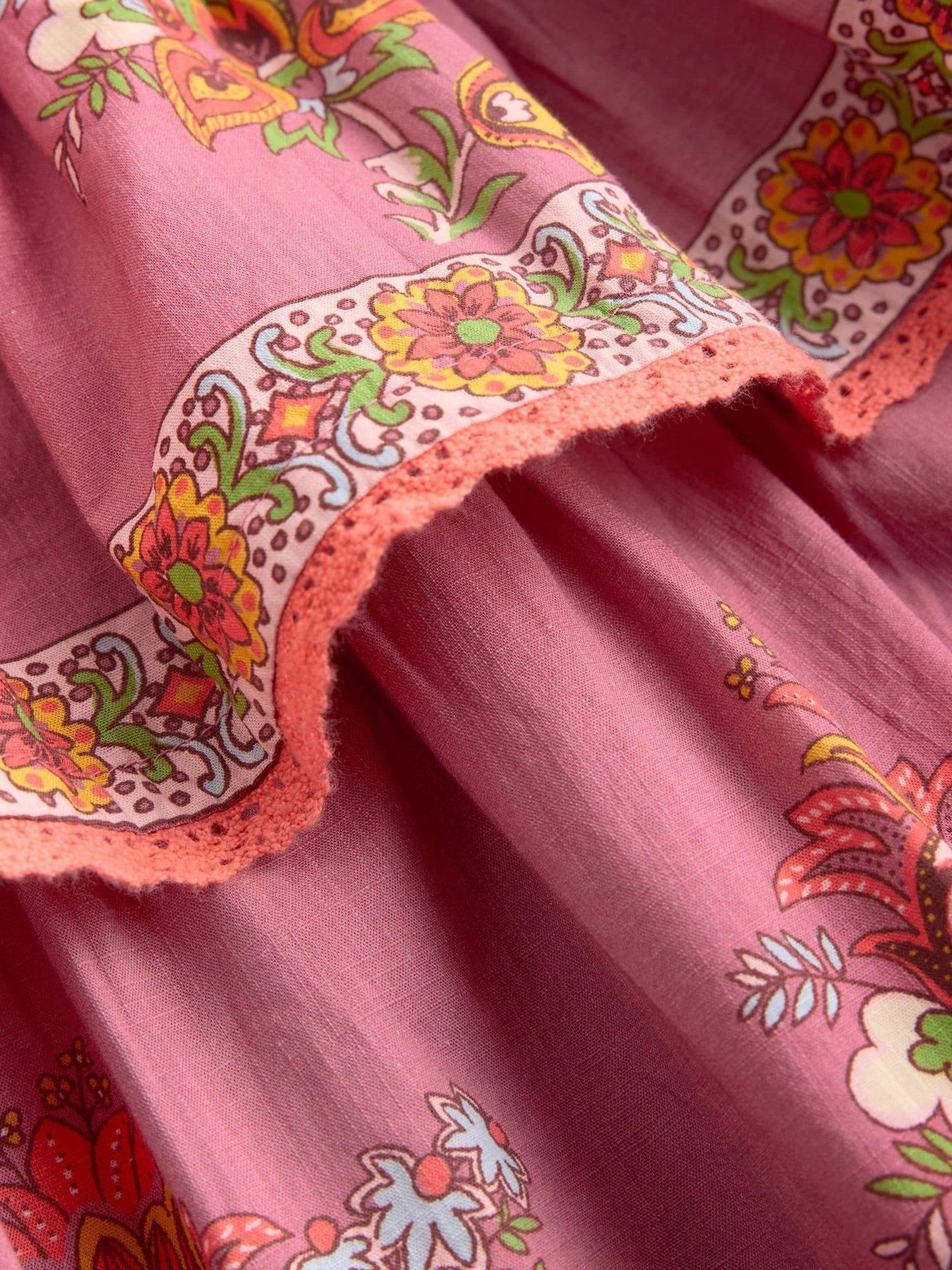 Dsiney Kidz - Boden Pink Gathered Waist Rara Dress image 3