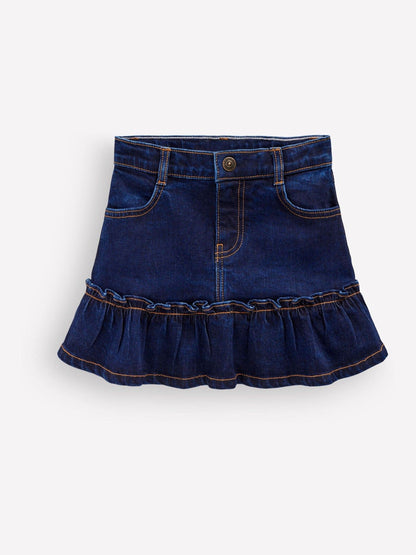 Dsiney Kidz - Boden Blue Frill Hem Denim Skirt image 3