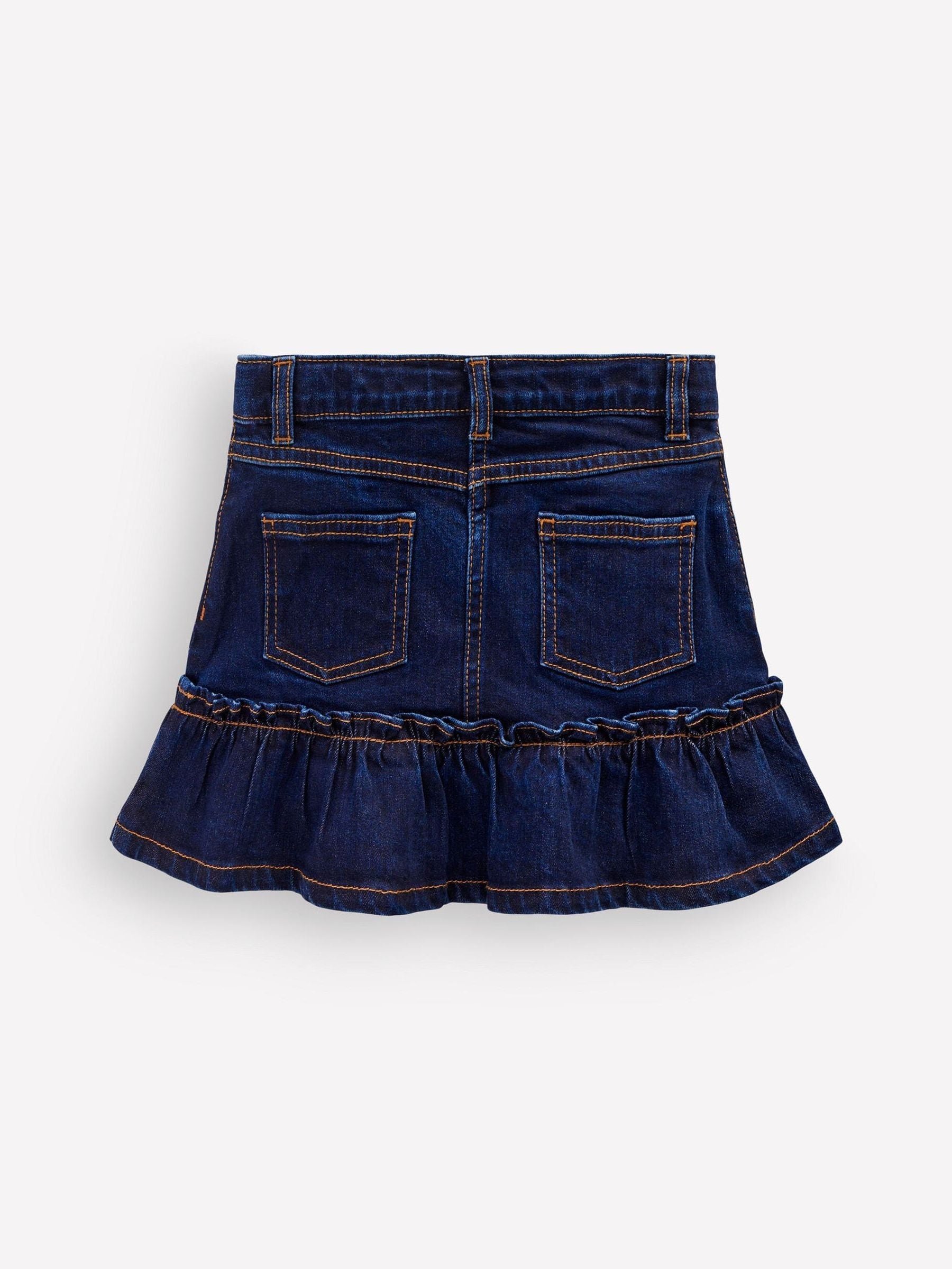 Dsiney Kidz - Boden Blue Frill Hem Denim Skirt image 4