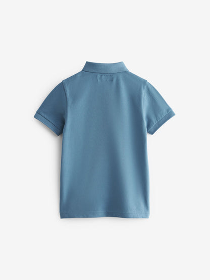 Dsiney Kidz - Stag Blue Mid Short Sleeve Polo Shirt (3-16yrs) image 2
