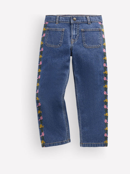 Dsiney Kidz - Boden Blue Patch Pocket Straight Jeans image 1