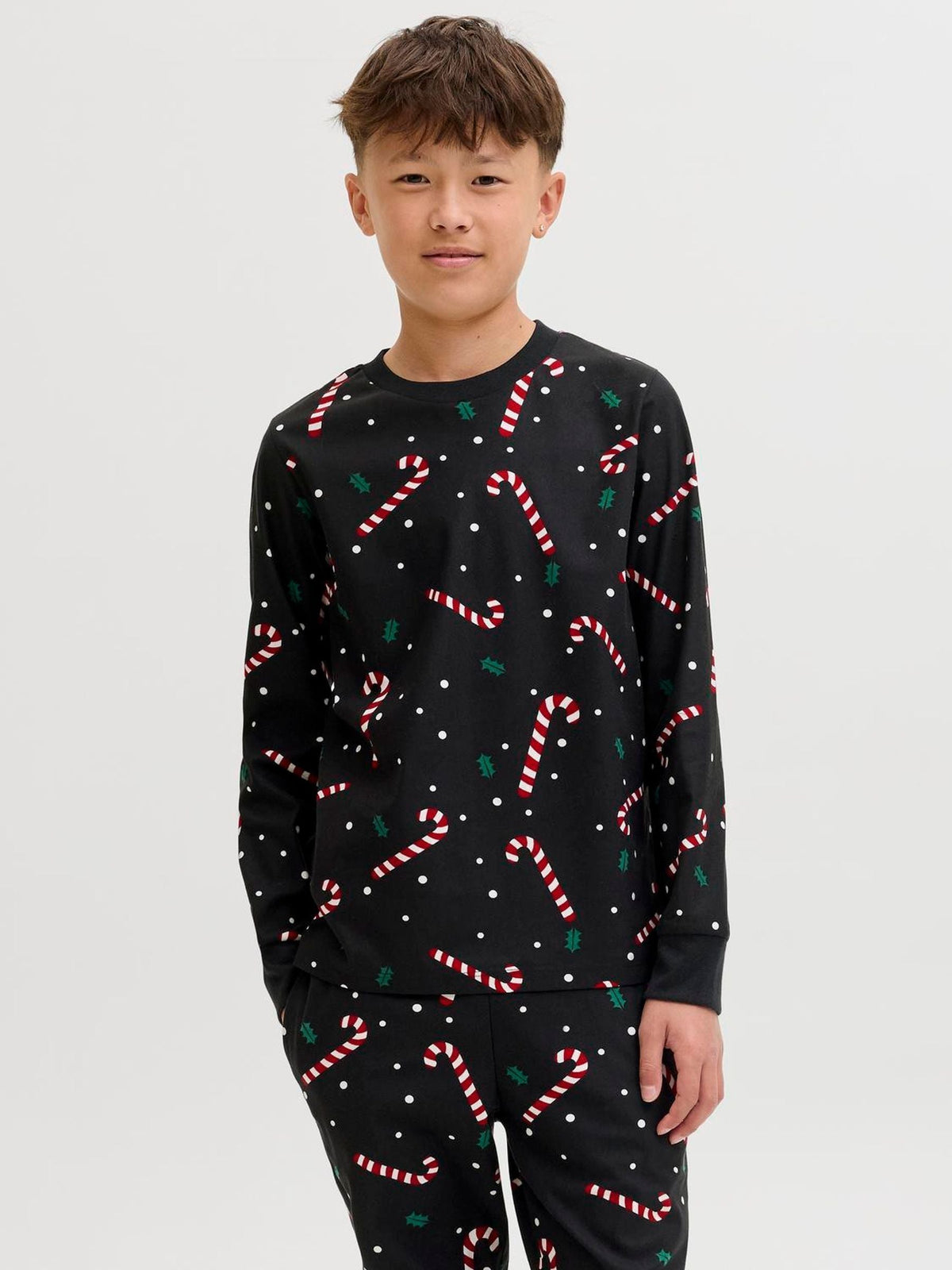 JACK & JONES Junior Black Christmas Pyjama Set - image 2