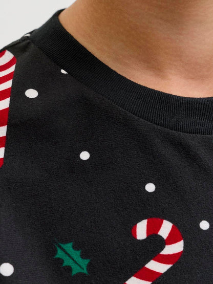 JACK & JONES Junior Black Christmas Pyjama Set - image 3