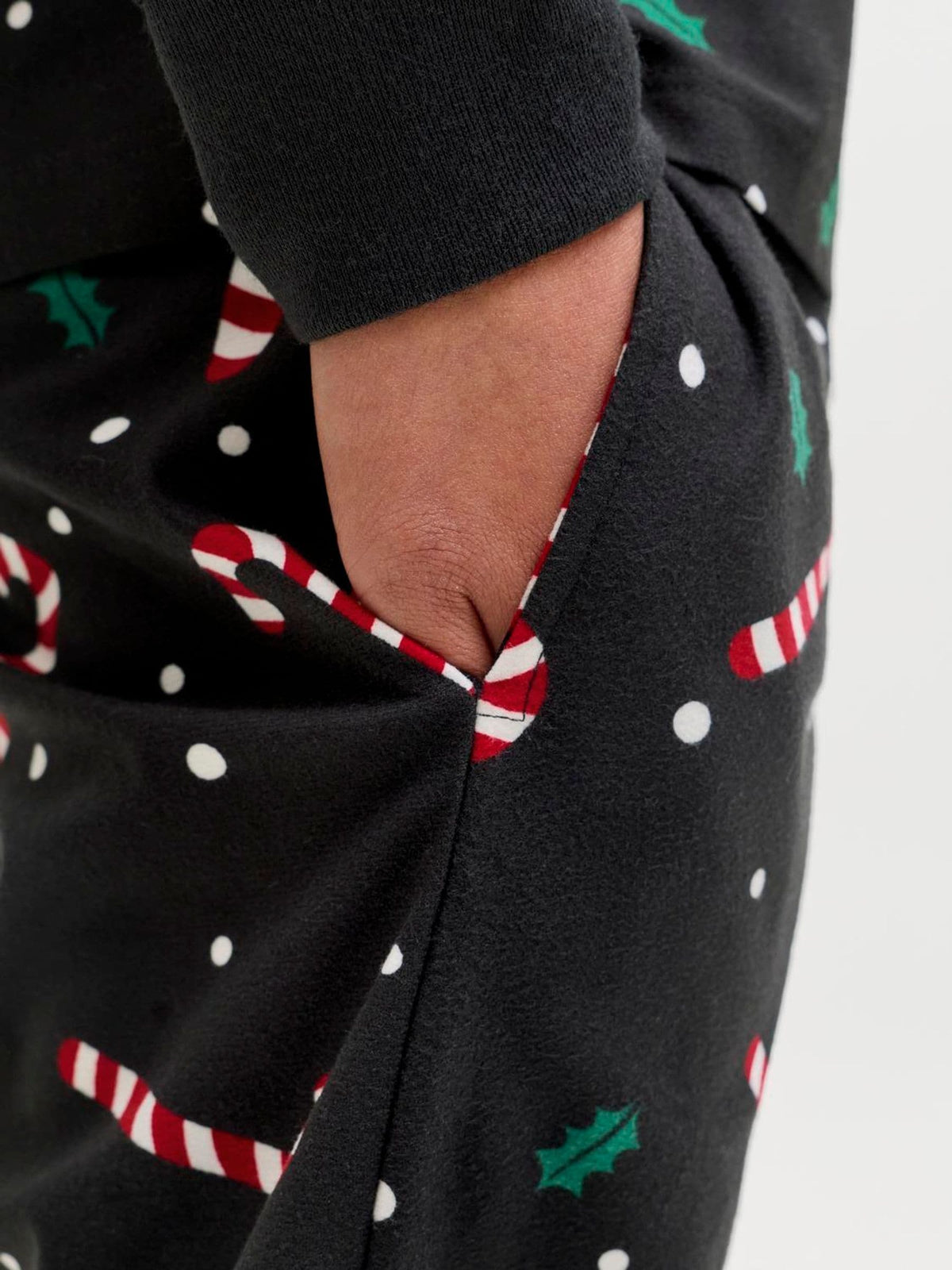 JACK & JONES Junior Black Christmas Pyjama Set - image 4