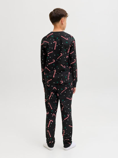 JACK & JONES Junior Black Christmas Pyjama Set - image 5