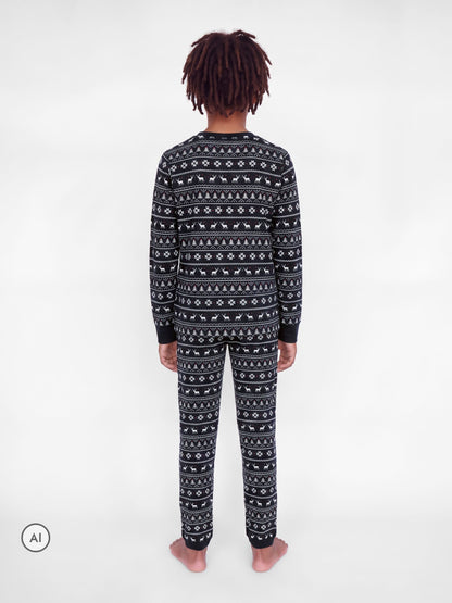 JACK & JONES Junior Blue Christmas Pyjama Set - image 2