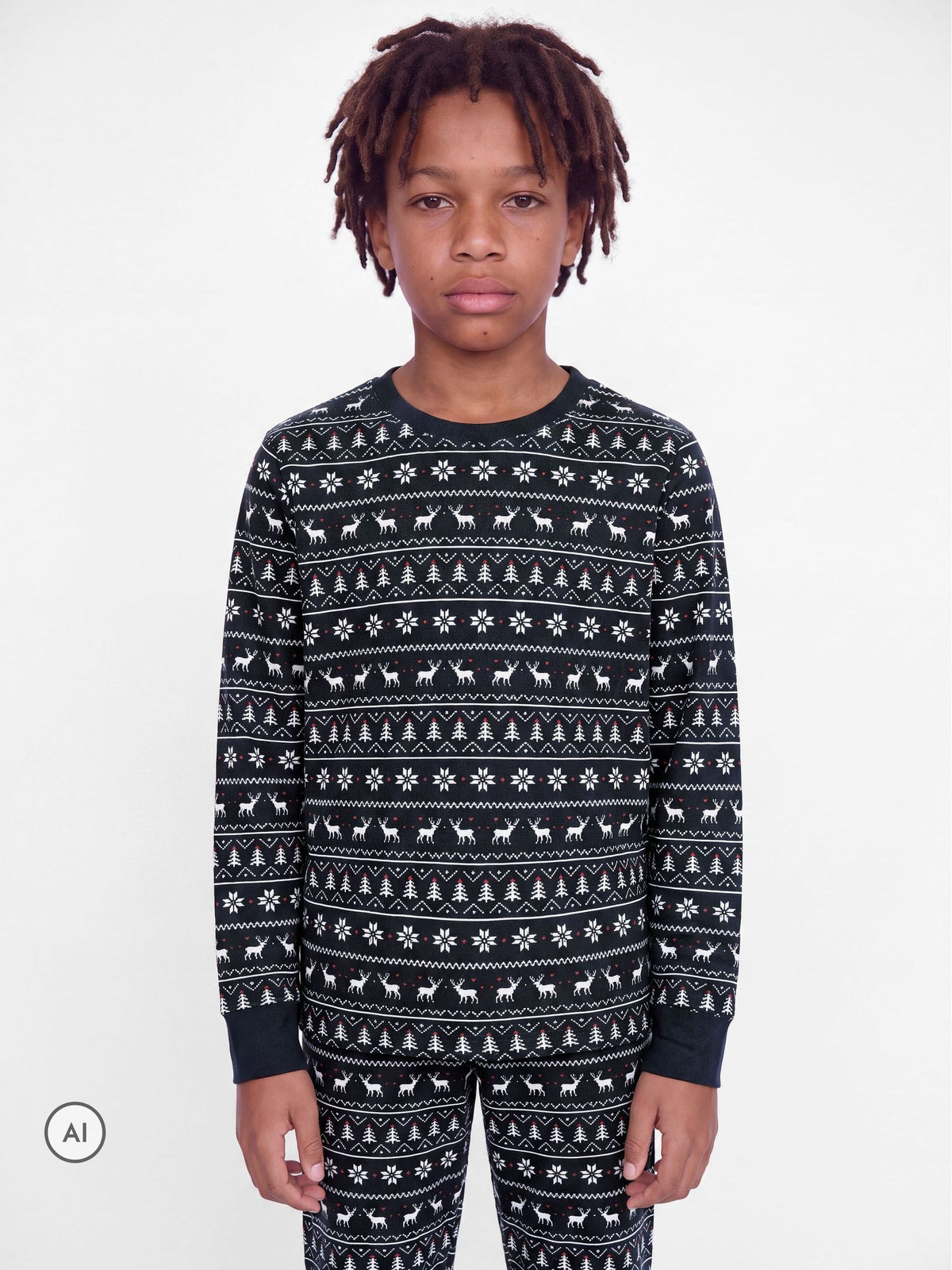 JACK & JONES Junior Blue Christmas Pyjama Set - image 4