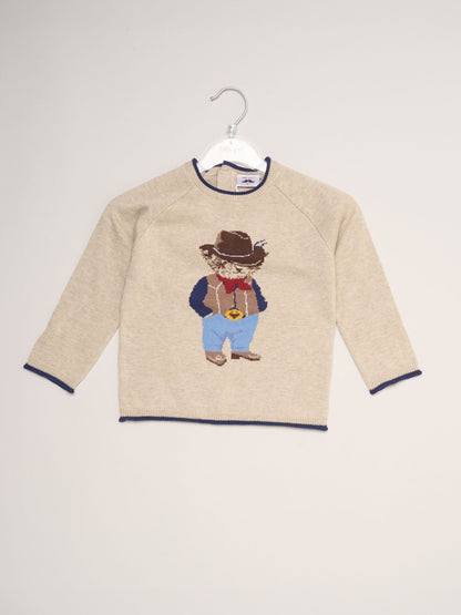 Little Gent Cream True Knit Jumper - image 1