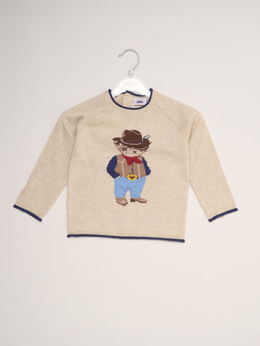 Little Gent Cream True Knit Jumper - image 1