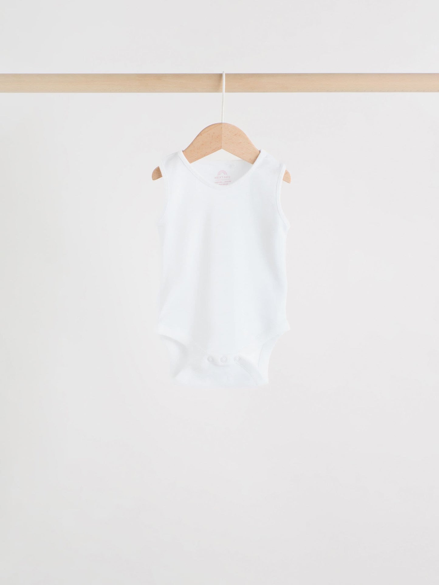 Pink/White 7 Pack Essential Vest Baby Bodysuits image 3